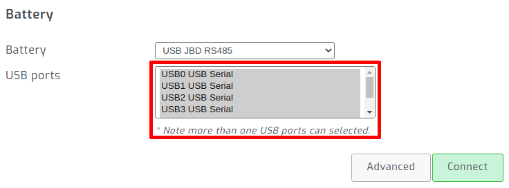 JBD BMS multiselect