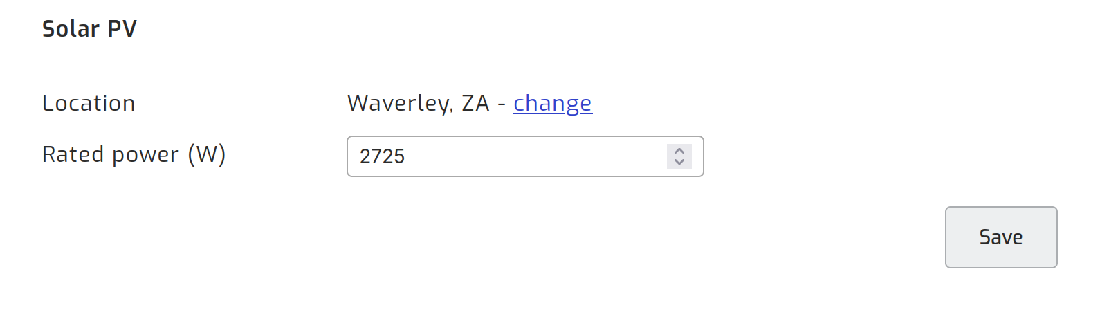 SolarAssistant PV settings