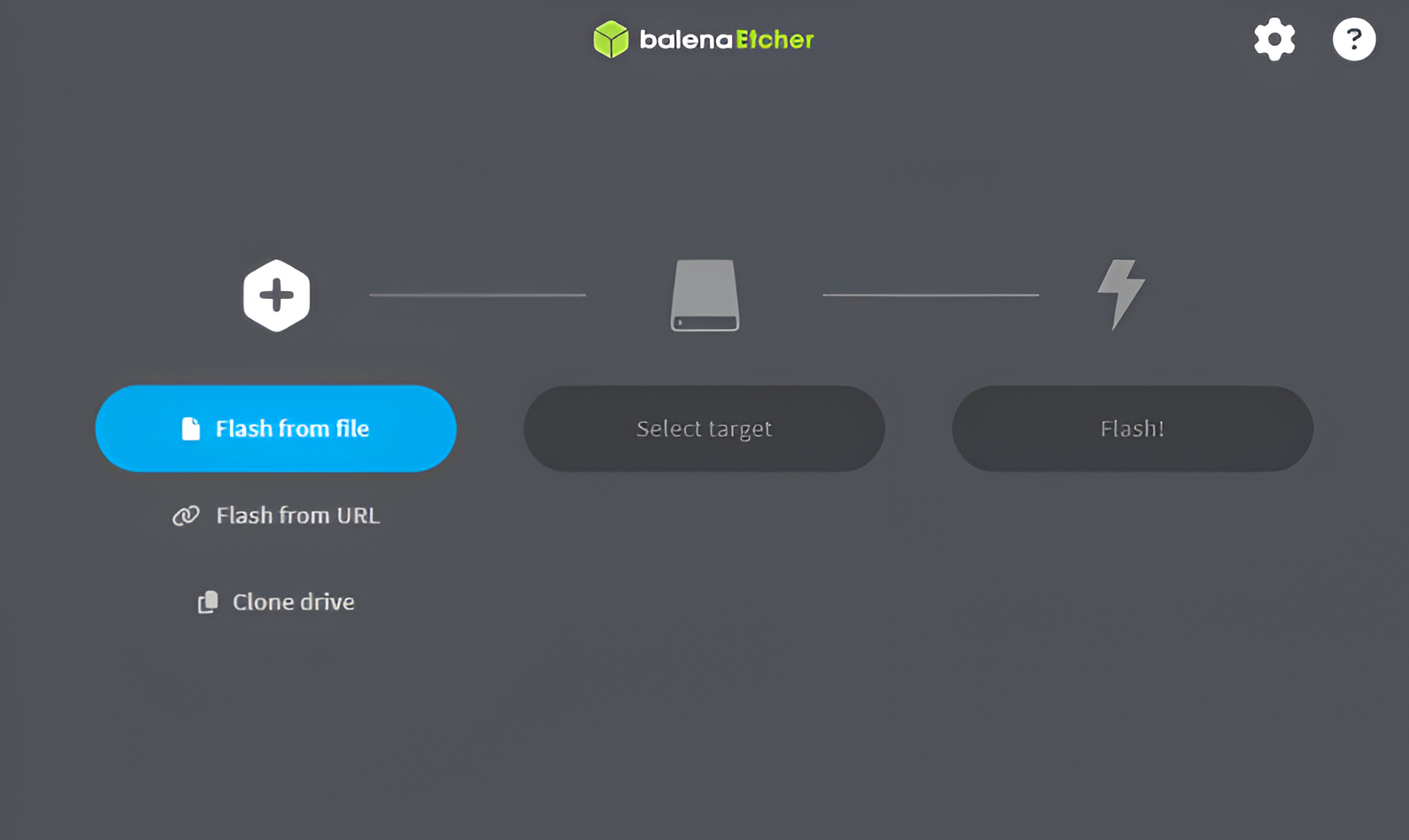 Using balenaEtcher to flash SolarAssistant to SD card