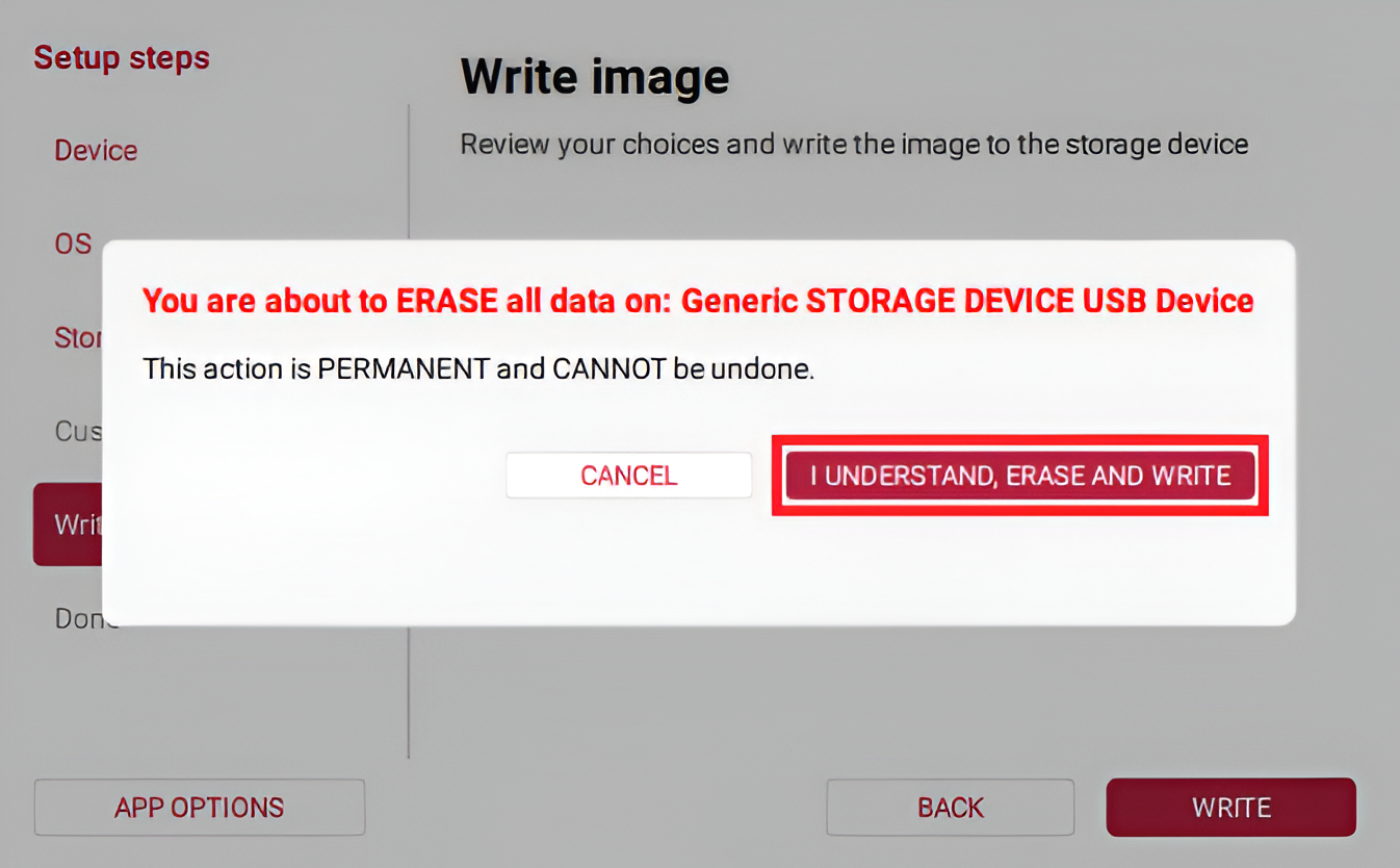 Select storage device