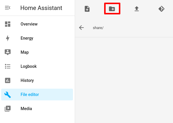 Create new folder