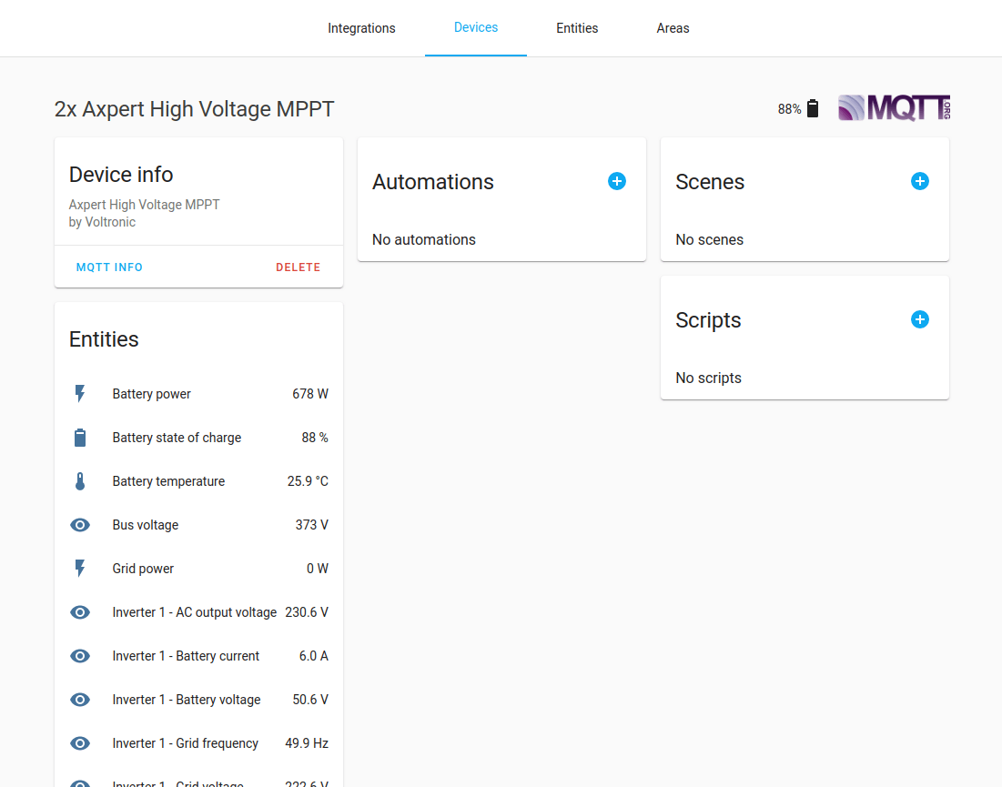 Configure HomeAssistant MQTT integration