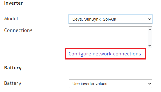 Select wifi configuration