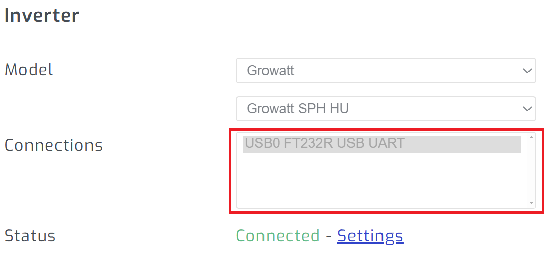Select USB adapters