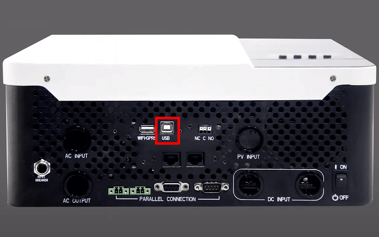 Growatt SPF USB type B port