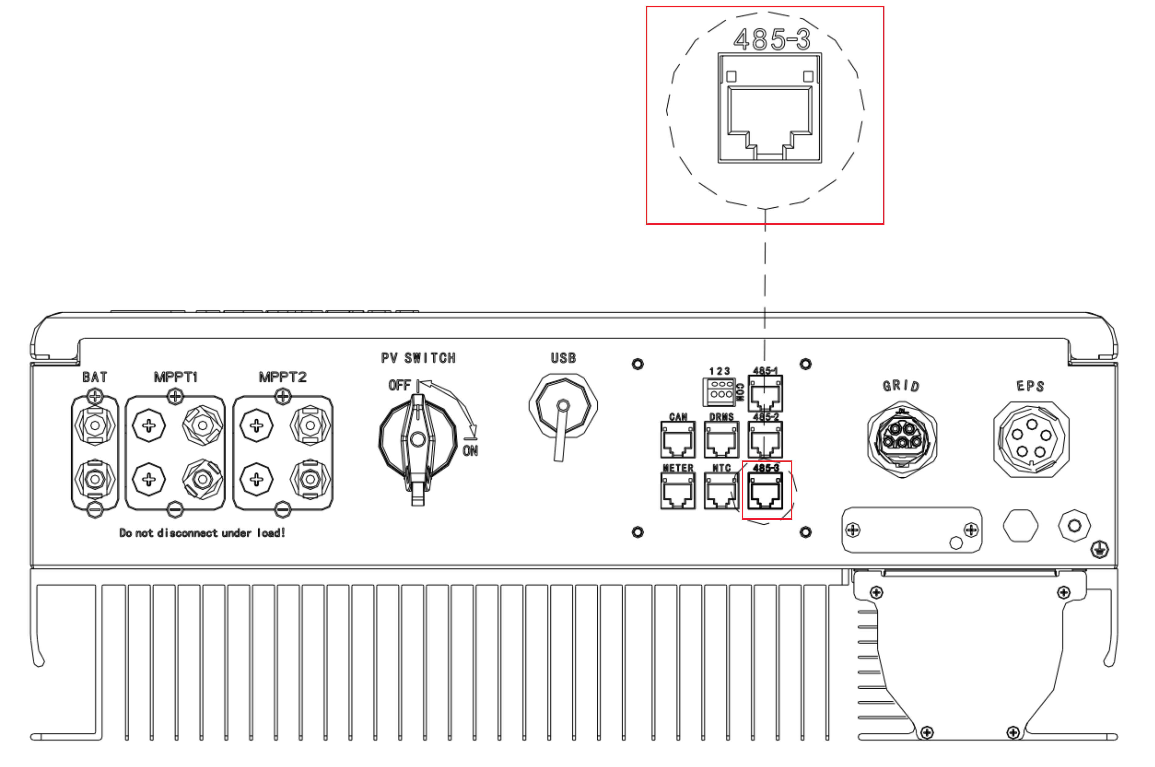 SPH-TL-BL-US RS485 connection