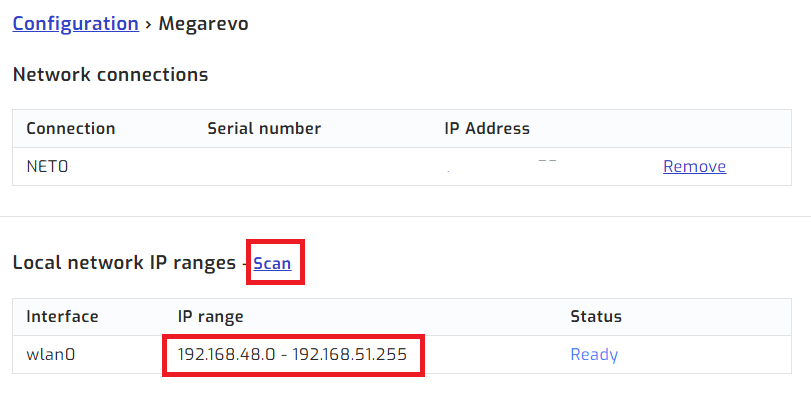 Scan network