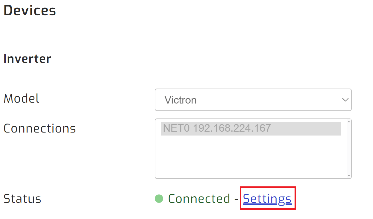 Navigate to settings