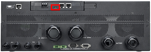 Voltronic USB type B port