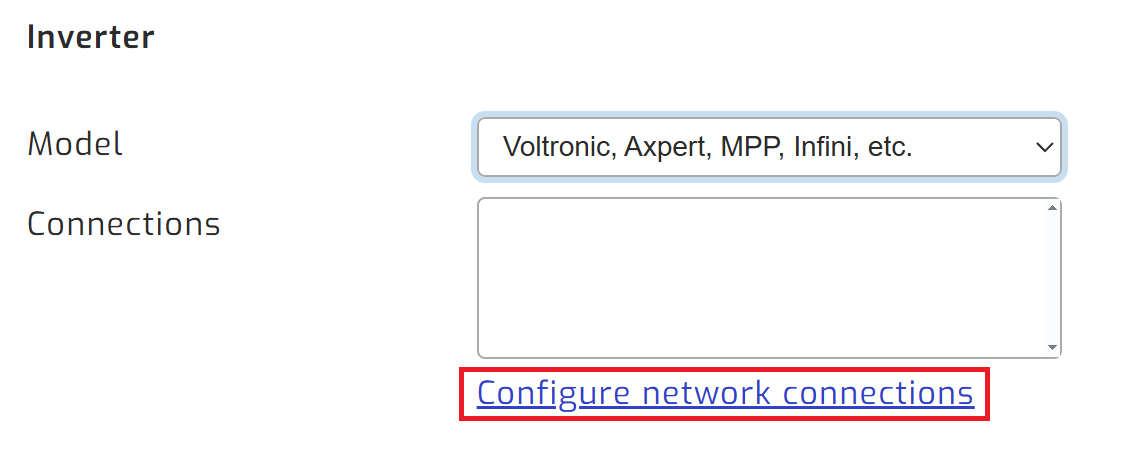 Select wifi configuration