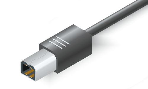 Off-Grid Solar USB type B connection