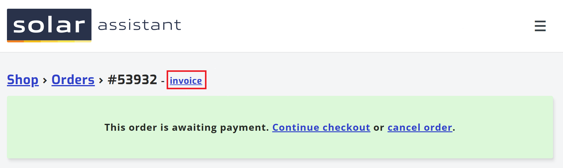 Download invoice