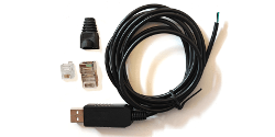 Self-crimp RS232 cable