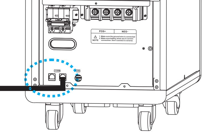 Felicity Solar LPBF battery port