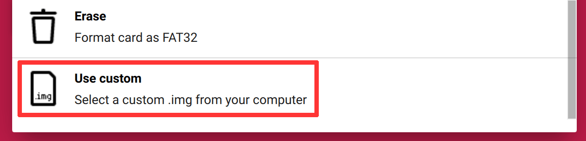 Using balenaEtcher to flash SolarAssistant to SD card