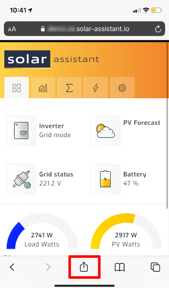 Share SolarAssistant site