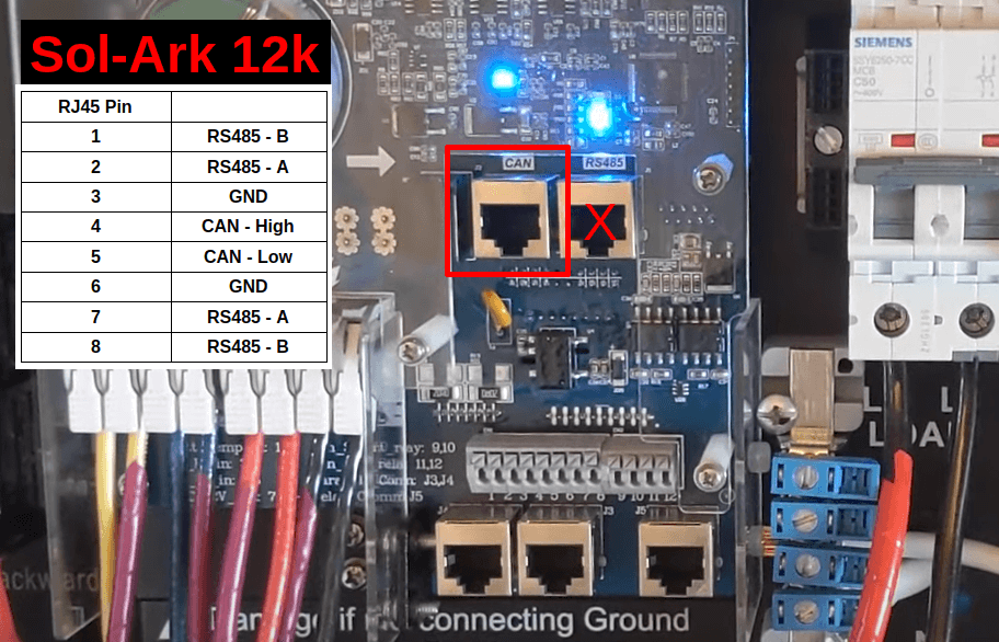 Sol-Ark 12k CAN/RS485 port