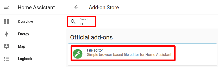 File add-on install
