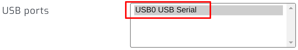 Select USB devices