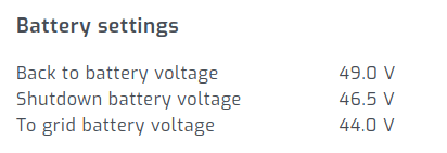 Inverter settings in SolarAssistant